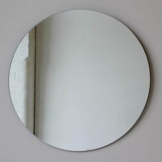 Round Frameless Floating Wall Mirror Ø60 cm – Model 88012CD