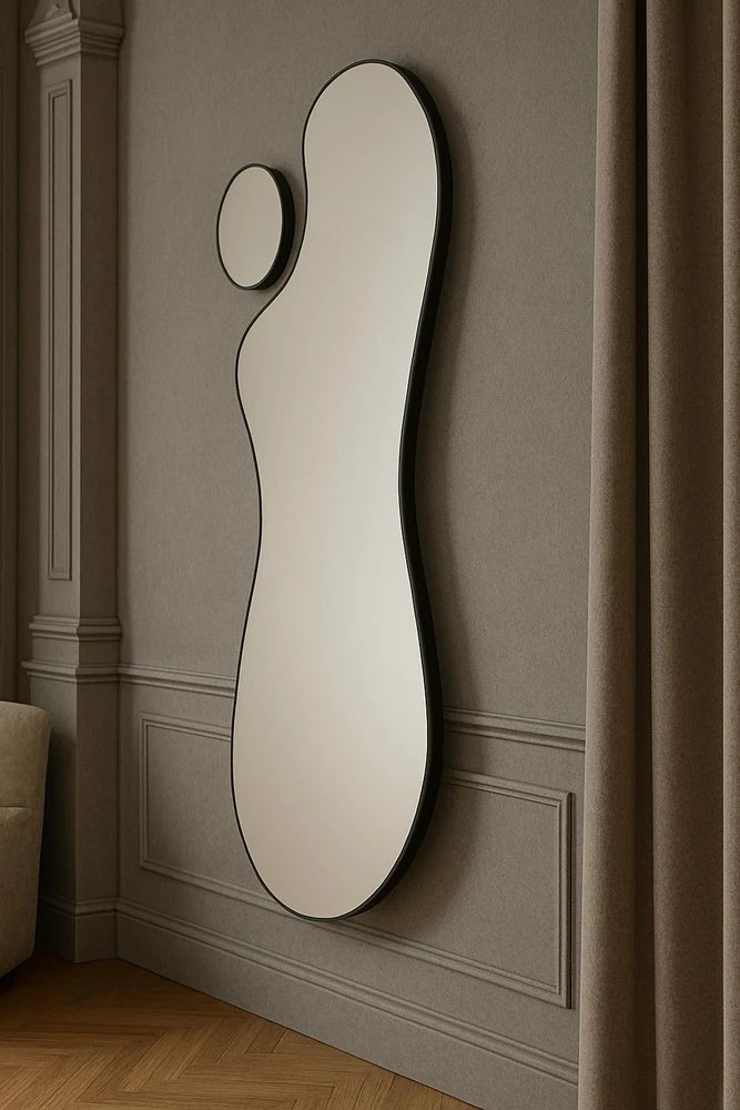 Asymmetrical Full-Length Frameless Floating Wall Mirror 70×180 cm – Model LM595D