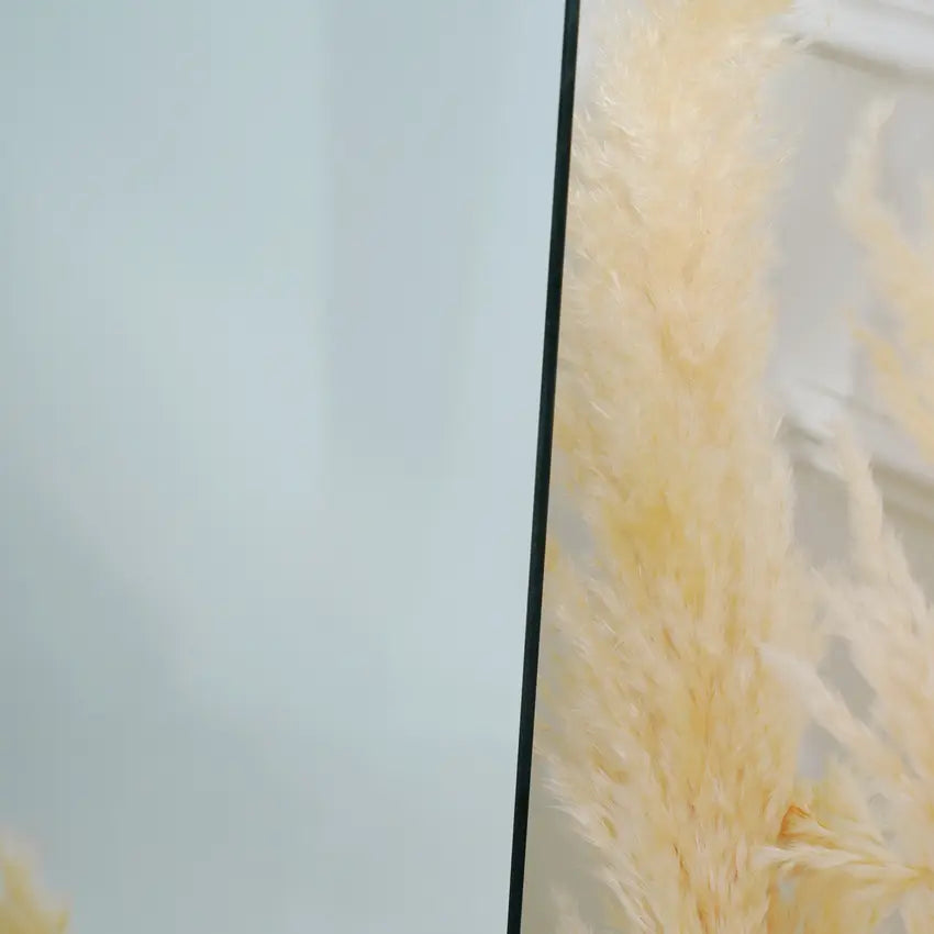Asymmetrical Full-Length Frameless Floating Wall Mirror 70×180 cm High-Quality Silver Model LM-53