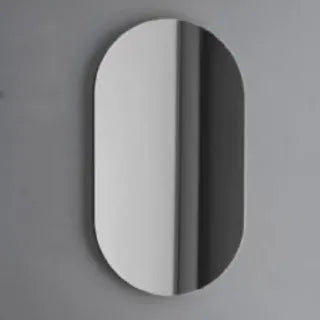 Oval Frameless Floating Wall Mirror 60×80 cm – Model 55645D